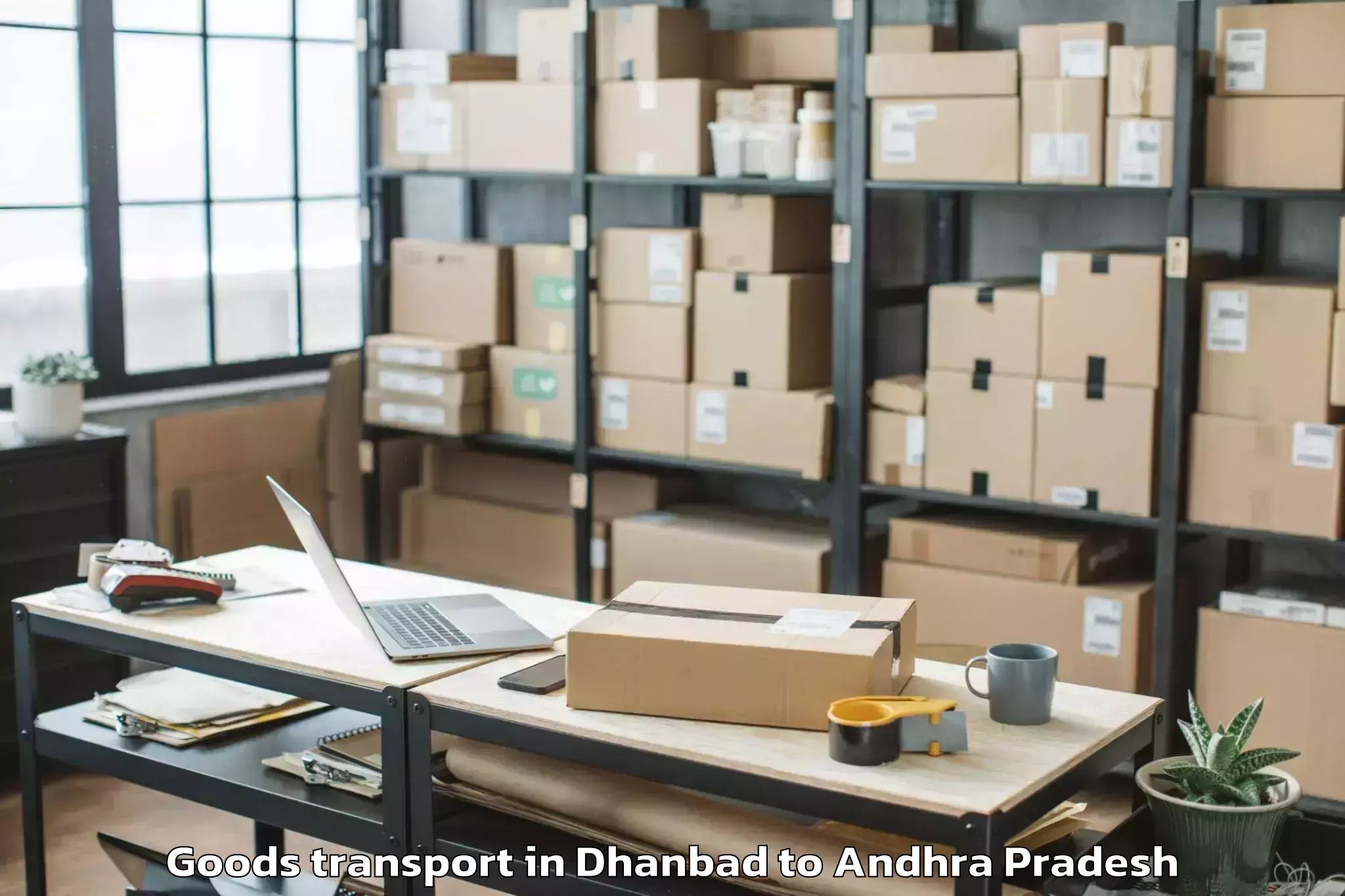 Expert Dhanbad to Addanki Goods Transport